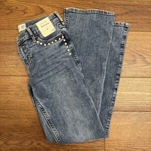 Abercrombie & Fitch Kids Girls Jeans 13/14 Low Rise Bootcut Jean NWT